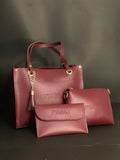 3 Piece Leather Ladies Handbag